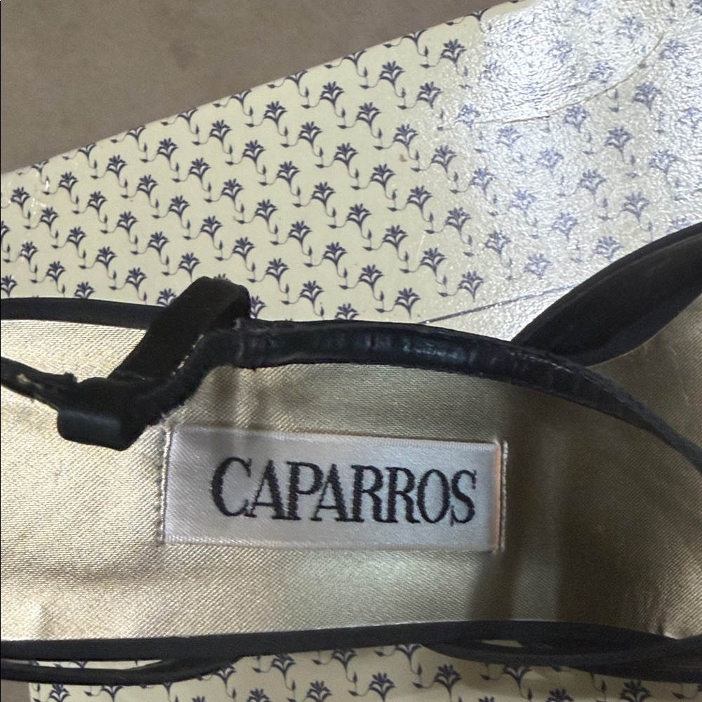 Caparros Elegant Black Slingback Heels - Picture 2 of 2